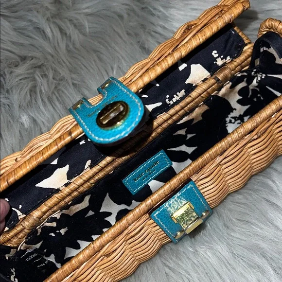 Kate Spade Wicker and Leather Clutch - Picture 8 of 15